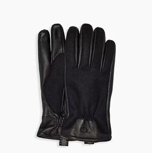 NWT UGG Men's Wool Leather Tech Glove - Black